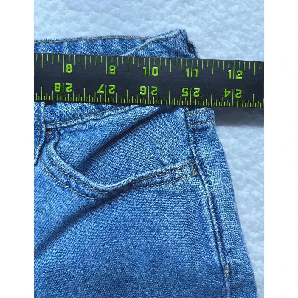 Gap Jeans Girls 8 Denim Wide Leg Butterfly Patch Baggy Slouchy Y2K Cutegoth